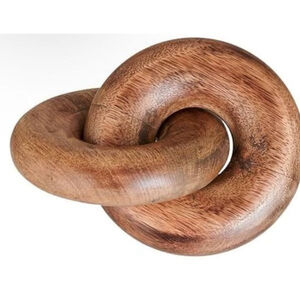 NEW Table Decor 2 Knot Coffee Table Decor Burnt Wood Knot Chain Link